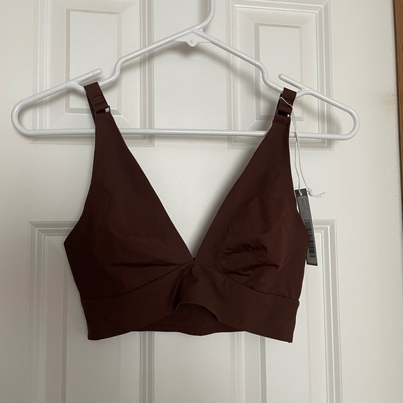 Everlane Re New Bra Dark Tan Size Small - Picture 3 of 7